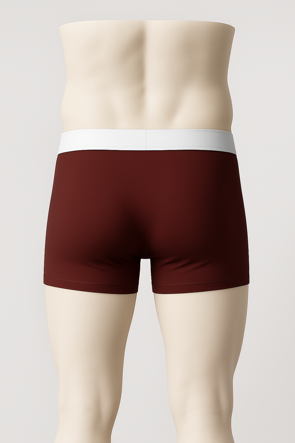 Thryvall Men’s Boxer – Maroon (with White Waistband) - Image 2