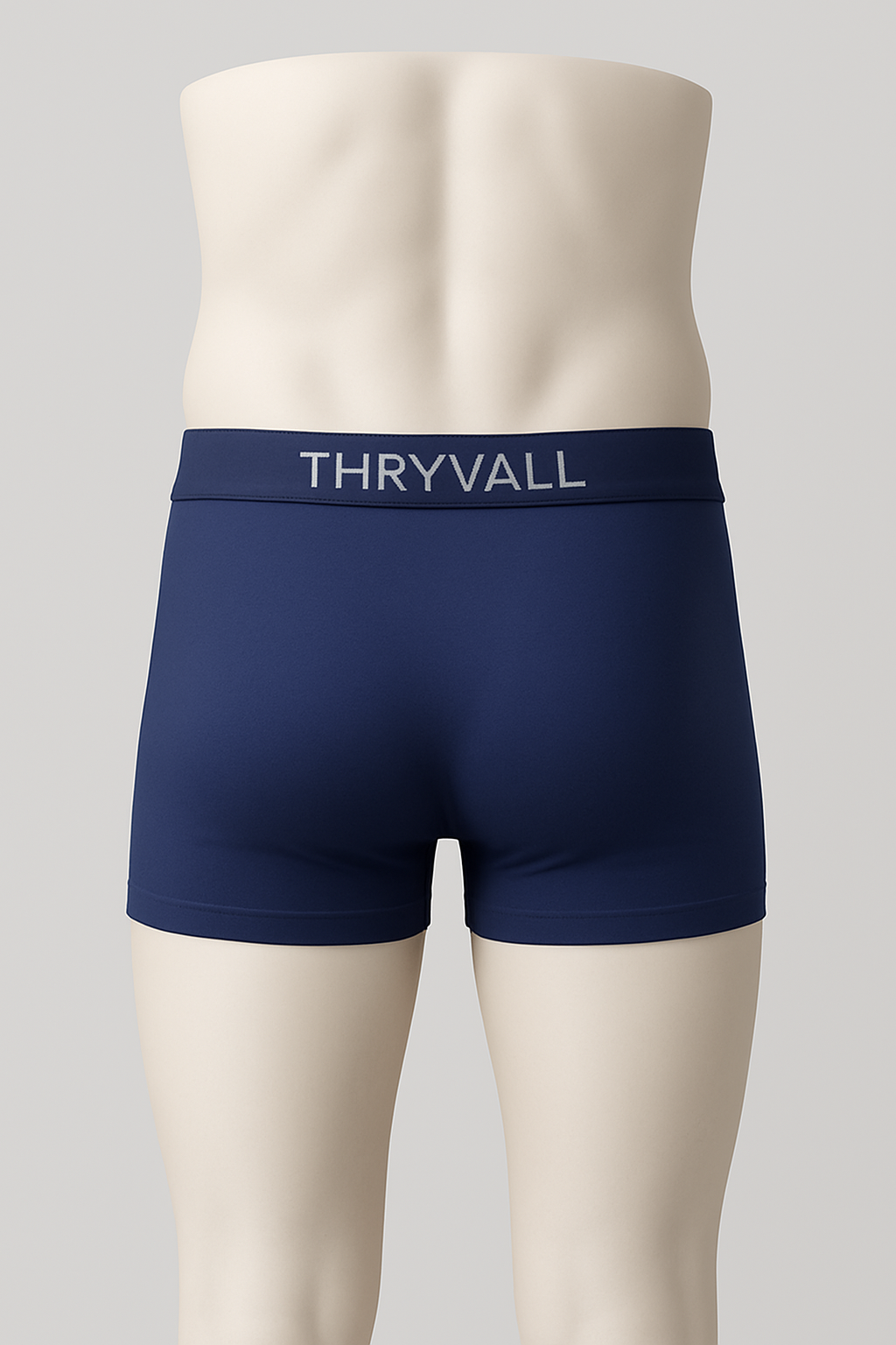 Thryvall Men’s Boxer – Navy Blue with Navy Waistband - Image 2