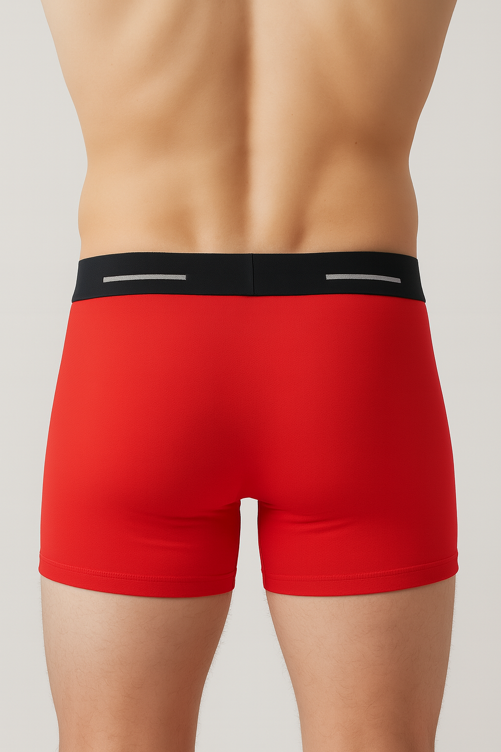 Thryvall Men’s Boxer – Red (Black Waistband) - Image 2