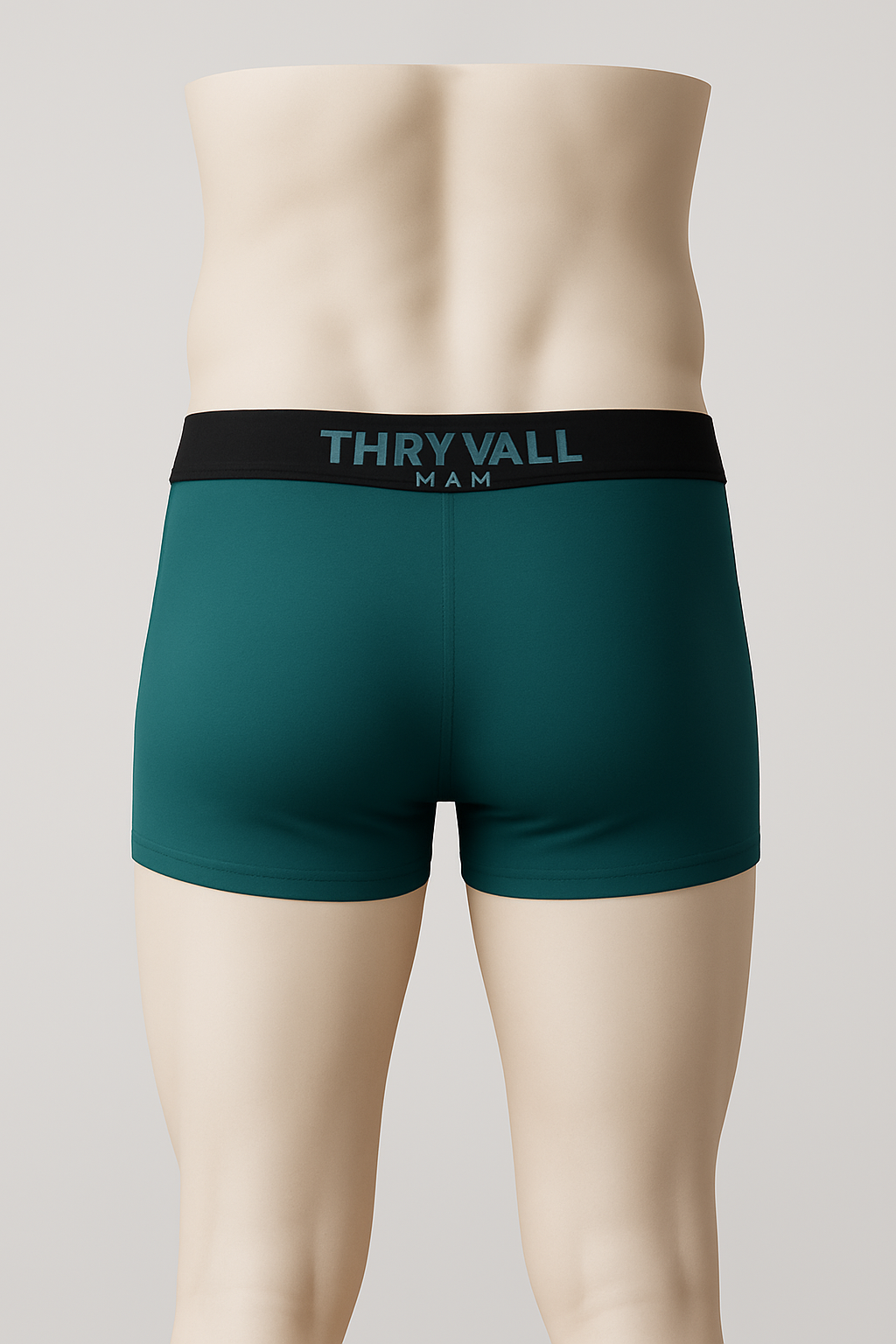 Thryvall Men’s Boxer – Teal (with Black Waistband) - Image 2