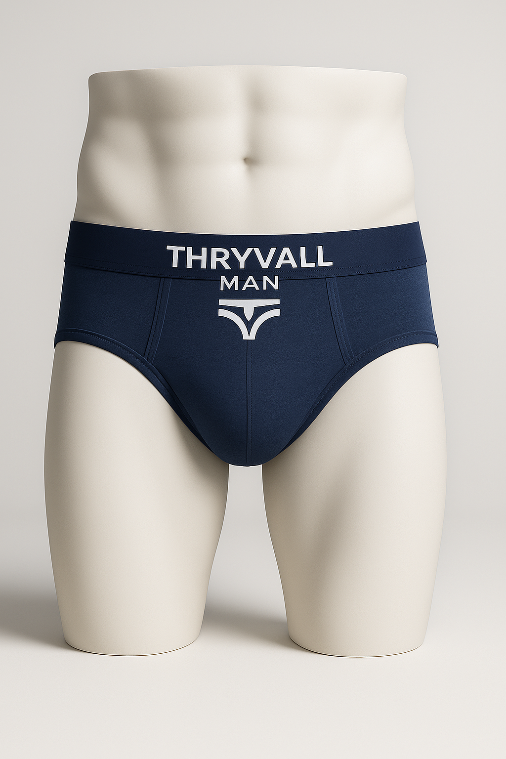 Thryvall Men’s Brief – Brief Navy Blue (with Navy Waistband)
