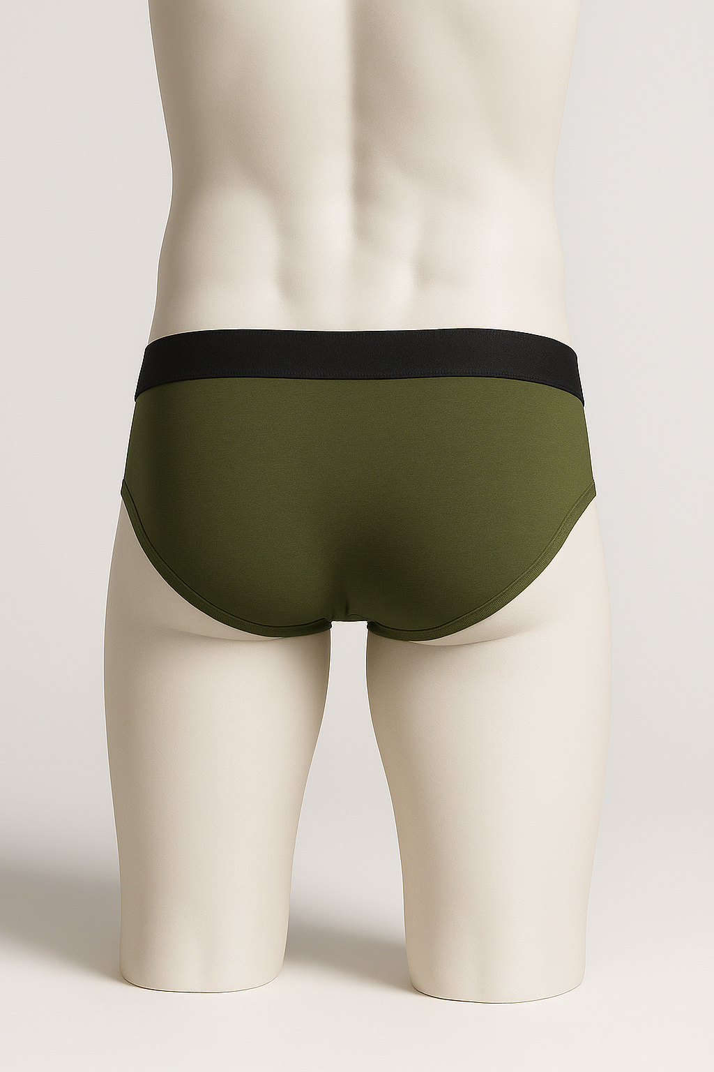 Thryvall Men’s Brief – Olive Green (with Black Waistband) - Image 2