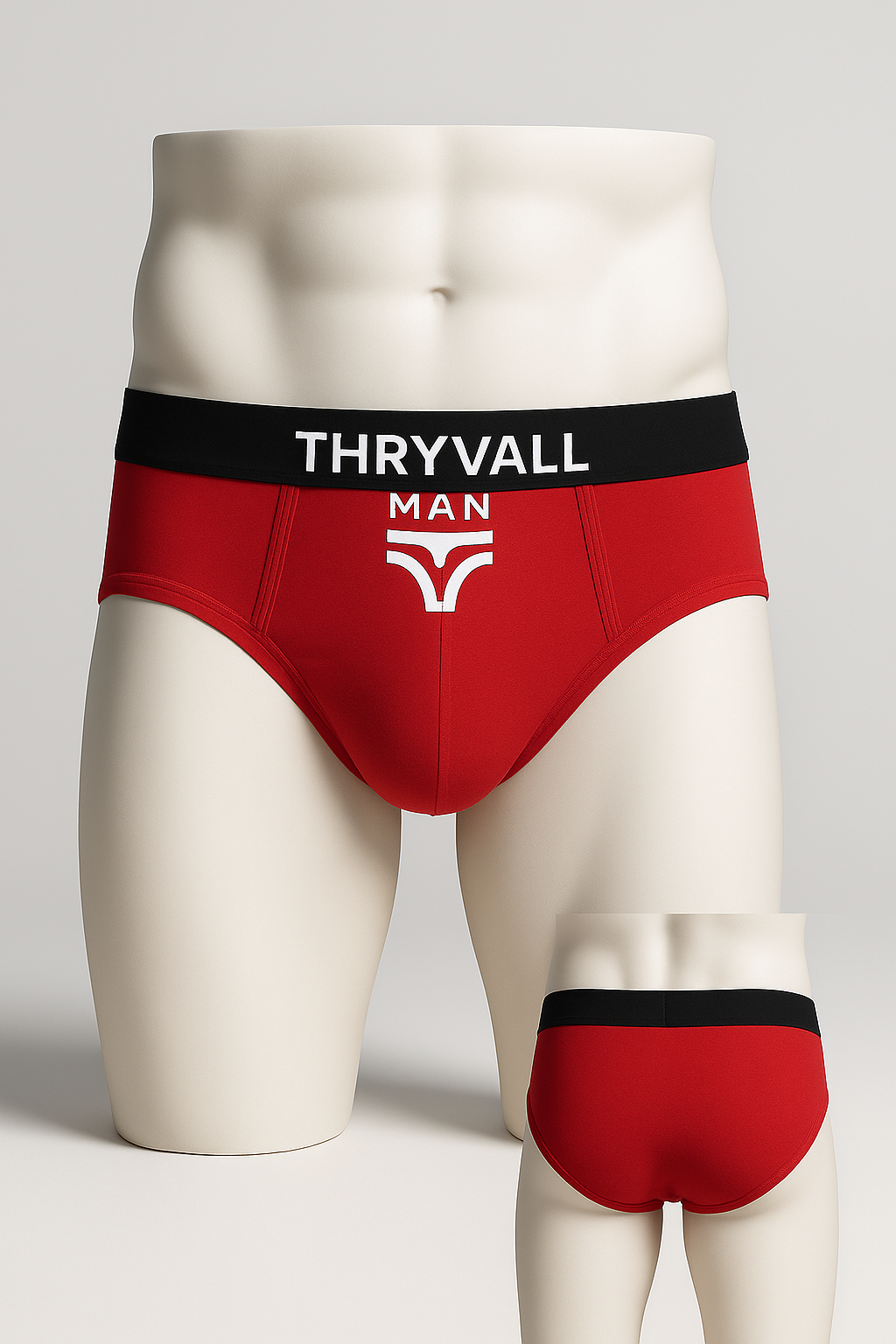 Brief Red (Black Waistband)