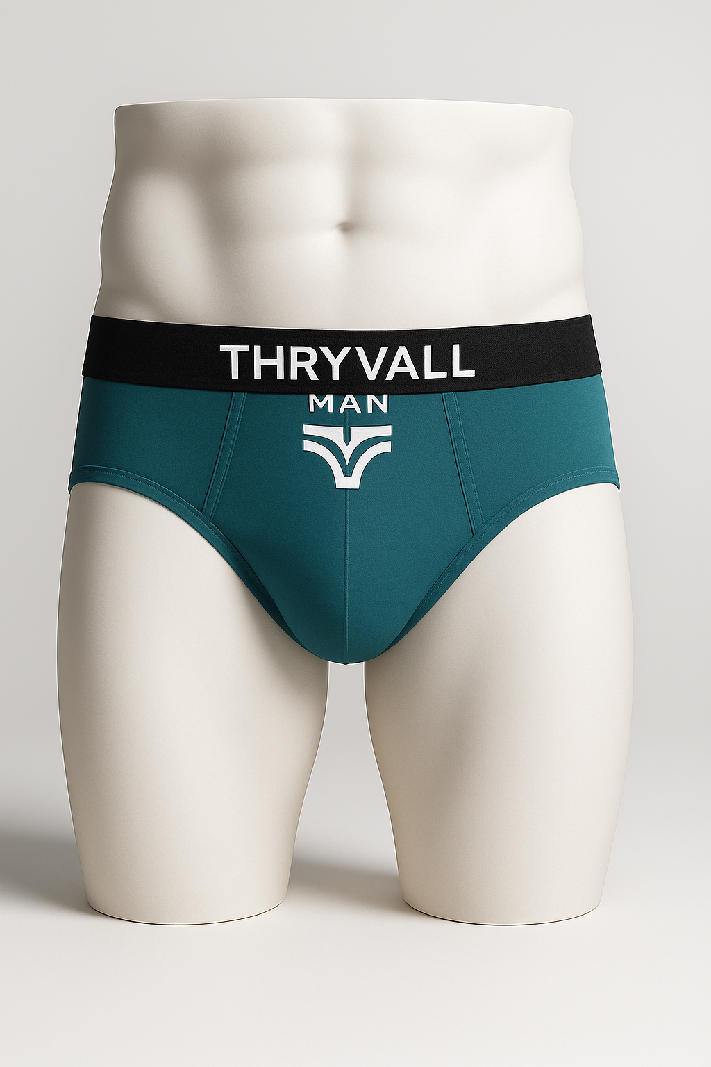 Thryvall Men’s Brief – Teal (Black waistband)